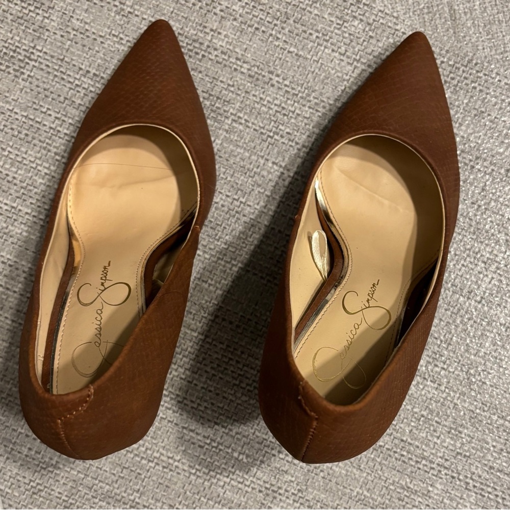 Jessica Simpson Elegant Brown Heels